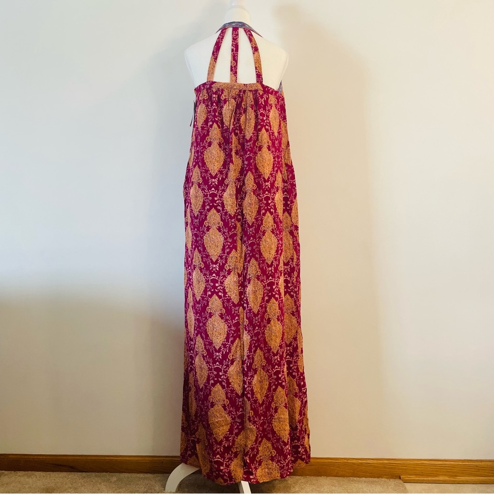 NEW Summer Maxi Dress Fuchsia and Peach Xhilaration Women’s Medium
